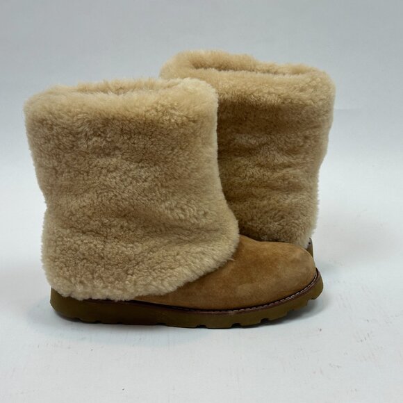 UGG Australia Maylin Mid-Calf Boots Camel Shearling Women’s 7 NWOB - Picture 6 of 16